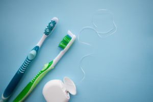 toothbrushes and floss